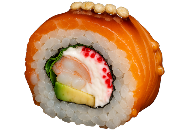 Філадельфія Лосось Плюс Креветка заказать суши Київ Budusushi Філадельфія Лосось Плюс Креветка заказать суши