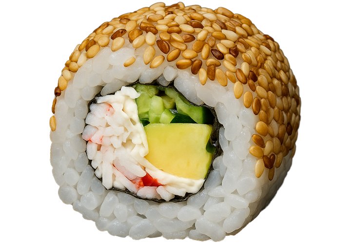 Каліфорнія з крабом у кунжуті заказать суши Київ Budusushi Каліфорнія з крабом у кунжуті заказать суши