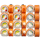 Три Лосося заказать суши min